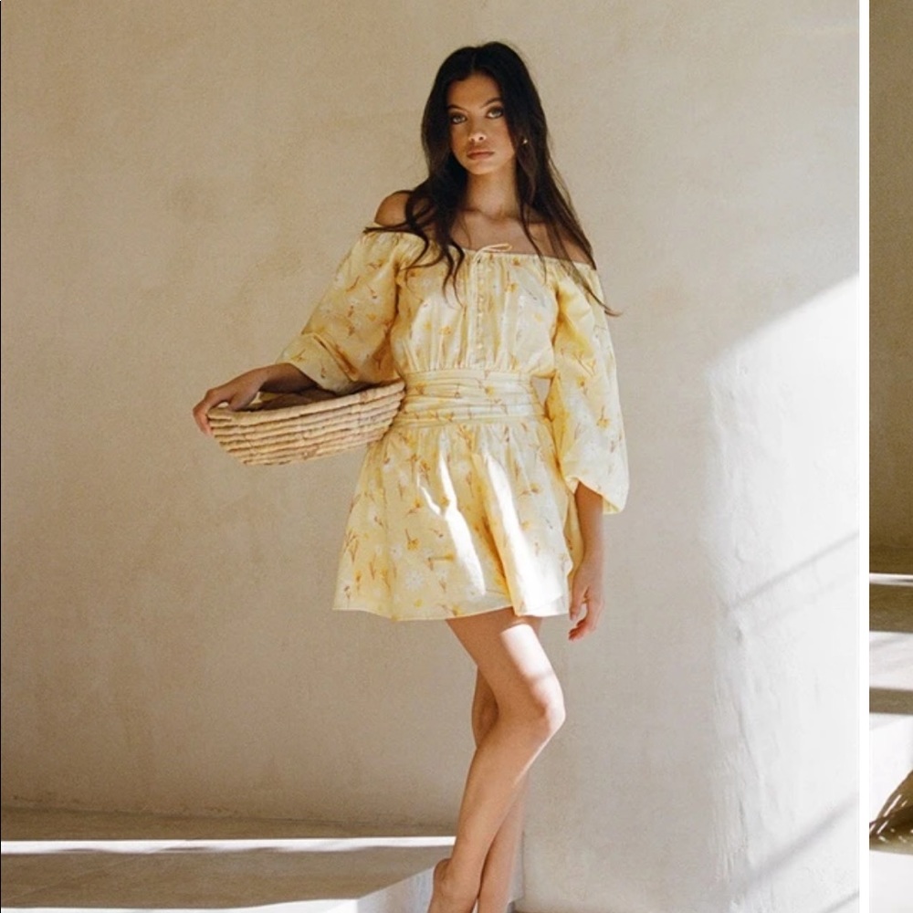 Sabo skirt off the shoulder long sleeve dress